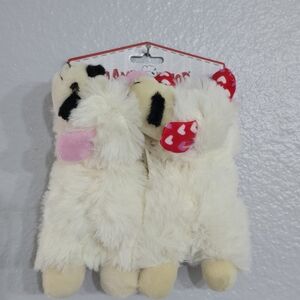 ❤️ Multipet® Lamb Chop Dog Toy - 2 Pack Dog Toy. Valentine Edition. Nwt.